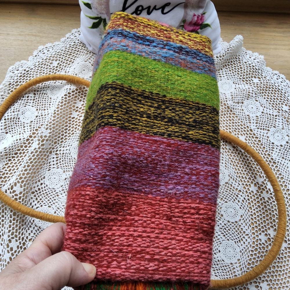 Handmade Colorful Wool Purse,Handbag - Picture 4 of 8